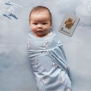 Pottery Barn Star Wars R2D2 Organic Printed baby swaddle